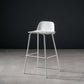 Contemporary Bar Stool Armless Plastic Low Back Counter Chair with Iron Base White 1 Piece Bar Stool(30"H) Clearhalo 'Bar Furniture' 'Bar Stools' 'bar_stools' 'furn' 'furn_bar_stools' 'furniture_bar_stools' 'Kitchen & Dining Furniture' 'kitchen&dining_furn' 'kitchen' 'kitchen_furn' Furniture' 4250937