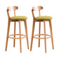 Contemporary Bar Stool Armless Wood Low Back Bar Stool with Footrest Wood Green 2 Piece Set Clearhalo 'Bar Furniture' 'Bar Stools' 'bar_stools' 'furn' 'furn_bar_stools' 'furniture_bar_stools' 'Kitchen & Dining Furniture' 'kitchen&dining_furn' 'kitchen' 'kitchen_furn' Furniture' 4250957