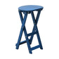 Stackable Bar Stool Contemporary Wood Bar Stool with Footrest Dark Blue Counter Stool (24"H) Clearhalo 'Bar Furniture' 'Bar Stools' 'bar_stools' 'furn' 'furn_bar_stools' 'furniture_bar_stools' 'Kitchen & Dining Furniture' 'kitchen&dining_furn' 'kitchen' 'kitchen_furn' Furniture' 4250984