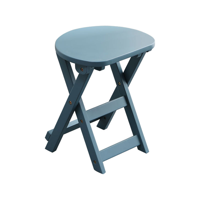 Stackable Bar Stool Contemporary Wood Bar Stool with Footrest Blue Short Stool (16" H) Clearhalo 'Bar Furniture' 'Bar Stools' 'bar_stools' 'furn' 'furn_bar_stools' 'furniture_bar_stools' 'Kitchen & Dining Furniture' 'kitchen&dining_furn' 'kitchen' 'kitchen_furn' Furniture' 4250994