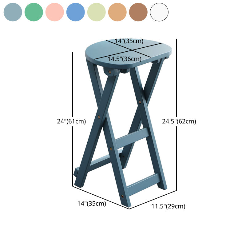 Stackable Bar Stool Contemporary Wood Bar Stool with Footrest Clearhalo 'Bar Furniture' 'Bar Stools' 'bar_stools' 'furn' 'furn_bar_stools' 'furniture_bar_stools' 'Kitchen & Dining Furniture' 'kitchen&dining_furn' 'kitchen' 'kitchen_furn' Furniture' 4251002