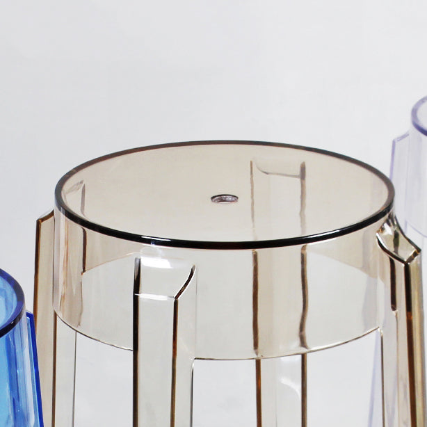 Modern Armless Backless Counter Stool Plastic Living Room Bar Stool with Plastic Pedal Clearhalo 'Bar Furniture' 'Bar Stools' 'bar_stools' 'furn' 'furn_bar_stools' 'furniture_bar_stools' 'Kitchen & Dining Furniture' 'kitchen&dining_furn' 'kitchen' 'kitchen_furn' Furniture' 4251011