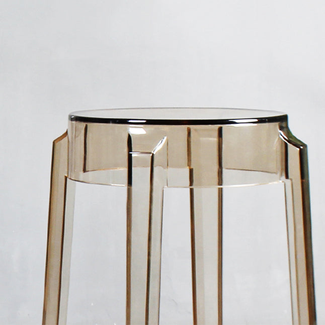 Modern Armless Backless Counter Stool Plastic Living Room Bar Stool with Plastic Pedal Clearhalo 'Bar Furniture' 'Bar Stools' 'bar_stools' 'furn' 'furn_bar_stools' 'furniture_bar_stools' 'Kitchen & Dining Furniture' 'kitchen&dining_furn' 'kitchen' 'kitchen_furn' Furniture' 4251014