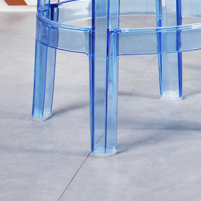 Modern Armless Backless Counter Stool Plastic Living Room Bar Stool with Plastic Pedal Clearhalo 'Bar Furniture' 'Bar Stools' 'bar_stools' 'furn' 'furn_bar_stools' 'furniture_bar_stools' 'Kitchen & Dining Furniture' 'kitchen&dining_furn' 'kitchen' 'kitchen_furn' Furniture' 4251016