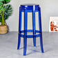 Modern Armless Backless Counter Stool Plastic Living Room Bar Stool with Plastic Pedal Dark Blue 1 Piece Bar Stool(30"H) Clearhalo 'Bar Furniture' 'Bar Stools' 'bar_stools' 'furn' 'furn_bar_stools' 'furniture_bar_stools' 'Kitchen & Dining Furniture' 'kitchen&dining_furn' 'kitchen' 'kitchen_furn' Furniture' 4251017