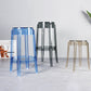 Modern Armless Backless Counter Stool Plastic Living Room Bar Stool with Plastic Pedal Clearhalo 'Bar Furniture' 'Bar Stools' 'bar_stools' 'furn' 'furn_bar_stools' 'furniture_bar_stools' 'Kitchen & Dining Furniture' 'kitchen&dining_furn' 'kitchen' 'kitchen_furn' Furniture' 4251020