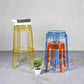 Modern Armless Backless Counter Stool Plastic Living Room Bar Stool with Plastic Pedal Clearhalo 'Bar Furniture' 'Bar Stools' 'bar_stools' 'furn' 'furn_bar_stools' 'furniture_bar_stools' 'Kitchen & Dining Furniture' 'kitchen&dining_furn' 'kitchen' 'kitchen_furn' Furniture' 4251022