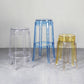 Modern Armless Backless Counter Stool Plastic Living Room Bar Stool with Plastic Pedal Clearhalo 'Bar Furniture' 'Bar Stools' 'bar_stools' 'furn' 'furn_bar_stools' 'furniture_bar_stools' 'Kitchen & Dining Furniture' 'kitchen&dining_furn' 'kitchen' 'kitchen_furn' Furniture' 4251025