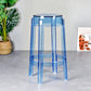 Modern Armless Backless Counter Stool Plastic Living Room Bar Stool with Plastic Pedal Light Blue 1 Piece Counter Stool(26"H) Clearhalo 'Bar Furniture' 'Bar Stools' 'bar_stools' 'furn' 'furn_bar_stools' 'furniture_bar_stools' 'Kitchen & Dining Furniture' 'kitchen&dining_furn' 'kitchen' 'kitchen_furn' Furniture' 4251040