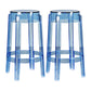 Modern Armless Backless Counter Stool Plastic Living Room Bar Stool with Plastic Pedal Light Blue 2 Piece Set Counter Stool(26"H) Clearhalo 'Bar Furniture' 'Bar Stools' 'bar_stools' 'furn' 'furn_bar_stools' 'furniture_bar_stools' 'Kitchen & Dining Furniture' 'kitchen&dining_furn' 'kitchen' 'kitchen_furn' Furniture' 4251041