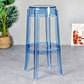 Modern Armless Backless Counter Stool Plastic Living Room Bar Stool with Plastic Pedal Light Blue 1 Piece Bar Stool(30"H) Clearhalo 'Bar Furniture' 'Bar Stools' 'bar_stools' 'furn' 'furn_bar_stools' 'furniture_bar_stools' 'Kitchen & Dining Furniture' 'kitchen&dining_furn' 'kitchen' 'kitchen_furn' Furniture' 4251049