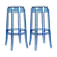 Modern Armless Backless Counter Stool Plastic Living Room Bar Stool with Plastic Pedal Light Blue 2 Piece Set Bar Stool(30"H) Clearhalo 'Bar Furniture' 'Bar Stools' 'bar_stools' 'furn' 'furn_bar_stools' 'furniture_bar_stools' 'Kitchen & Dining Furniture' 'kitchen&dining_furn' 'kitchen' 'kitchen_furn' Furniture' 4251050