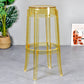 Modern Armless Backless Counter Stool Plastic Living Room Bar Stool with Plastic Pedal Yellow 1 Piece Bar Stool(30"H) Clearhalo 'Bar Furniture' 'Bar Stools' 'bar_stools' 'furn' 'furn_bar_stools' 'furniture_bar_stools' 'Kitchen & Dining Furniture' 'kitchen&dining_furn' 'kitchen' 'kitchen_furn' Furniture' 4251052