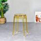 Modern Armless Backless Counter Stool Plastic Living Room Bar Stool with Plastic Pedal Yellow 1 Piece Short Stool(18"H) Clearhalo 'Bar Furniture' 'Bar Stools' 'bar_stools' 'furn' 'furn_bar_stools' 'furniture_bar_stools' 'Kitchen & Dining Furniture' 'kitchen&dining_furn' 'kitchen' 'kitchen_furn' Furniture' 4251058