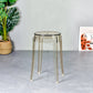 Modern Armless Backless Counter Stool Plastic Living Room Bar Stool with Plastic Pedal Amber 1 Piece Short Stool(18"H) Clearhalo 'Bar Furniture' 'Bar Stools' 'bar_stools' 'furn' 'furn_bar_stools' 'furniture_bar_stools' 'Kitchen & Dining Furniture' 'kitchen&dining_furn' 'kitchen' 'kitchen_furn' Furniture' 4251076