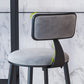 Modern Armless Backrest Counter Stool Iron Household Bar Stool with Velvet Cushion Clearhalo 'Bar Furniture' 'Bar Stools' 'bar_stools' 'furn' 'furn_bar_stools' 'furniture_bar_stools' 'Kitchen & Dining Furniture' 'kitchen&dining_furn' 'kitchen' 'kitchen_furn' Furniture' 4251128