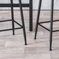 Modern Armless Backrest Counter Stool Iron Household Bar Stool with Velvet Cushion Clearhalo 'Bar Furniture' 'Bar Stools' 'bar_stools' 'furn' 'furn_bar_stools' 'furniture_bar_stools' 'Kitchen & Dining Furniture' 'kitchen&dining_furn' 'kitchen' 'kitchen_furn' Furniture' 4251132