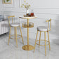 Glam Metal Upholstered Barstool Indoor Bar Stool with Iron Legs Clearhalo 'Bar Furniture' 'Bar Stools' 'bar_stools' 'furn' 'furn_bar_stools' 'furniture_bar_stools' 'Kitchen & Dining Furniture' 'kitchen&dining_furn' 'kitchen' 'kitchen_furn' Furniture' 4251232