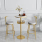 Glam Metal Upholstered Barstool Indoor Bar Stool with Iron Legs Clearhalo 'Bar Furniture' 'Bar Stools' 'bar_stools' 'furn' 'furn_bar_stools' 'furniture_bar_stools' 'Kitchen & Dining Furniture' 'kitchen&dining_furn' 'kitchen' 'kitchen_furn' Furniture' 4251242