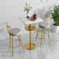 Glam Metal Upholstered Barstool Indoor Bar Stool with Iron Legs Clearhalo 'Bar Furniture' 'Bar Stools' 'bar_stools' 'furn' 'furn_bar_stools' 'furniture_bar_stools' 'Kitchen & Dining Furniture' 'kitchen&dining_furn' 'kitchen' 'kitchen_furn' Furniture' 4251248