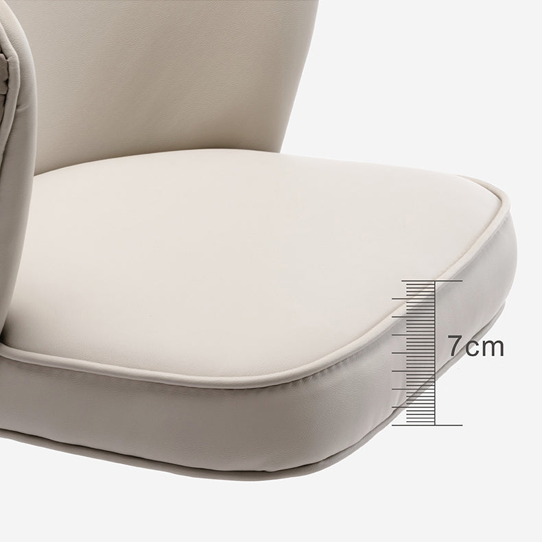 Contemporary Metal Upholstered Barstool Indoor Bar Stool with Iron Legs and Low Back Clearhalo 'Bar Furniture' 'Bar Stools' 'bar_stools' 'furn' 'furn_bar_stools' 'furniture_bar_stools' 'Kitchen & Dining Furniture' 'kitchen&dining_furn' 'kitchen' 'kitchen_furn' Furniture' 4251265