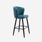 Contemporary Metal Upholstered Barstool Indoor Bar Stool with Iron Legs and Low Back Clearhalo 'Bar Furniture' 'Bar Stools' 'bar_stools' 'furn' 'furn_bar_stools' 'furniture_bar_stools' 'Kitchen & Dining Furniture' 'kitchen&dining_furn' 'kitchen' 'kitchen_furn' Furniture' 4251267
