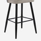 Contemporary Metal Upholstered Barstool Indoor Bar Stool with Iron Legs and Low Back Clearhalo 'Bar Furniture' 'Bar Stools' 'bar_stools' 'furn' 'furn_bar_stools' 'furniture_bar_stools' 'Kitchen & Dining Furniture' 'kitchen&dining_furn' 'kitchen' 'kitchen_furn' Furniture' 4251271