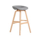 Modern Backless Barstool Indoor Wood Bar Stool with Acrylic Seat Silver 1 Piece Bar Stool(30"H) Clearhalo 'Bar Furniture' 'Bar Stools' 'bar_stools' 'furn' 'furn_bar_stools' 'furniture_bar_stools' 'Kitchen & Dining Furniture' 'kitchen&dining_furn' 'kitchen' 'kitchen_furn' Furniture' 4251317