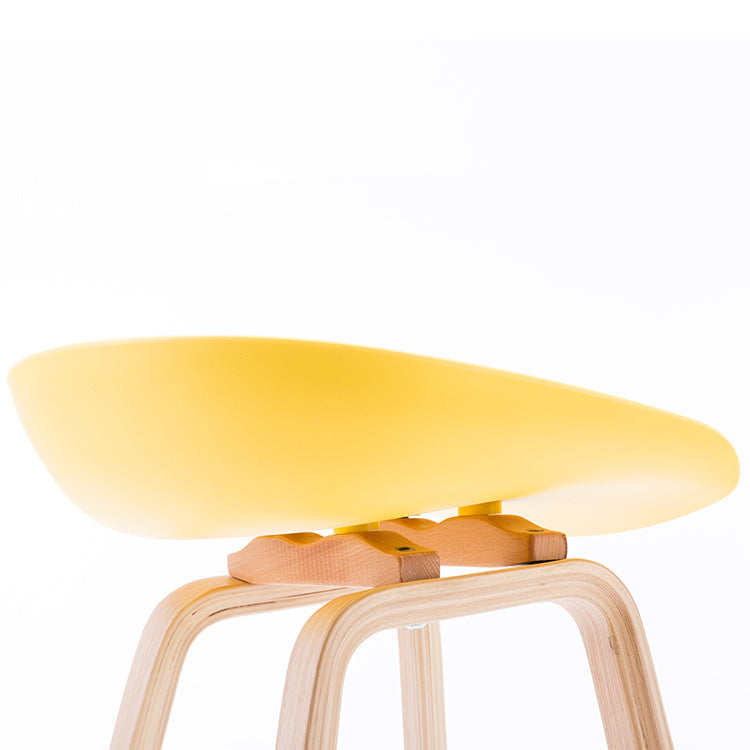 Modern Backless Barstool Indoor Wood Bar Stool with Acrylic Seat Clearhalo 'Bar Furniture' 'Bar Stools' 'bar_stools' 'furn' 'furn_bar_stools' 'furniture_bar_stools' 'Kitchen & Dining Furniture' 'kitchen&dining_furn' 'kitchen' 'kitchen_furn' Furniture' 4251328
