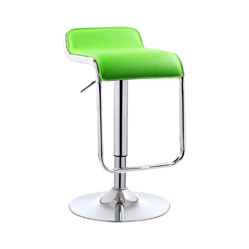 Modern Rectangular Bar Stool Footrest Indoor Adjustable Metal Counter Chair Fruit Green 1 Piece Clearhalo 'Bar Furniture' 'Bar Stools' 'bar_stools' 'furn' 'furn_bar_stools' 'furniture_bar_stools' 'Kitchen & Dining Furniture' 'kitchen&dining_furn' 'kitchen' 'kitchen_furn' Furniture' 4252508