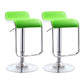 Modern Rectangular Bar Stool Footrest Indoor Adjustable Metal Counter Chair Fruit Green 2 Piece Set Clearhalo 'Bar Furniture' 'Bar Stools' 'bar_stools' 'furn' 'furn_bar_stools' 'furniture_bar_stools' 'Kitchen & Dining Furniture' 'kitchen&dining_furn' 'kitchen' 'kitchen_furn' Furniture' 4252509