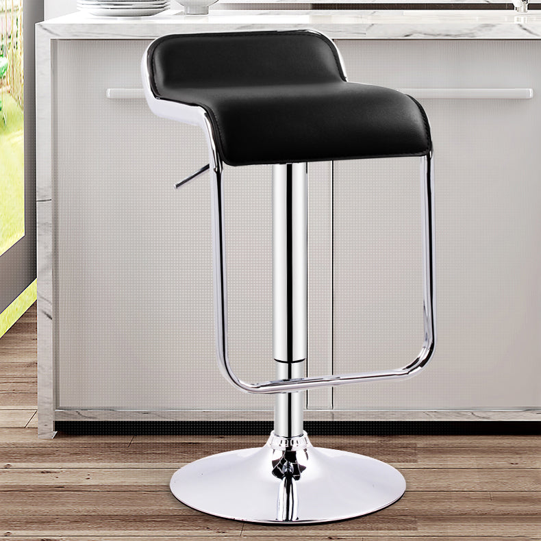 Modern Rectangular Bar Stool Footrest Indoor Adjustable Metal Counter Chair Clearhalo 'Bar Furniture' 'Bar Stools' 'bar_stools' 'furn' 'furn_bar_stools' 'furniture_bar_stools' 'Kitchen & Dining Furniture' 'kitchen&dining_furn' 'kitchen' 'kitchen_furn' Furniture' 4252512