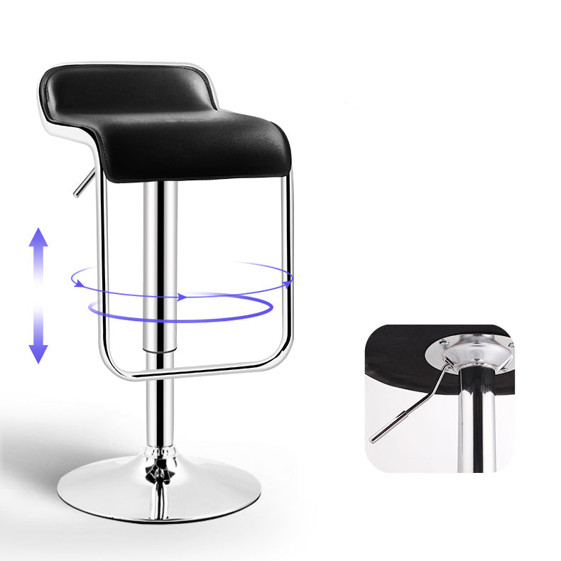 Modern Rectangular Bar Stool Footrest Indoor Adjustable Metal Counter Chair Clearhalo 'Bar Furniture' 'Bar Stools' 'bar_stools' 'furn' 'furn_bar_stools' 'furniture_bar_stools' 'Kitchen & Dining Furniture' 'kitchen&dining_furn' 'kitchen' 'kitchen_furn' Furniture' 4252518