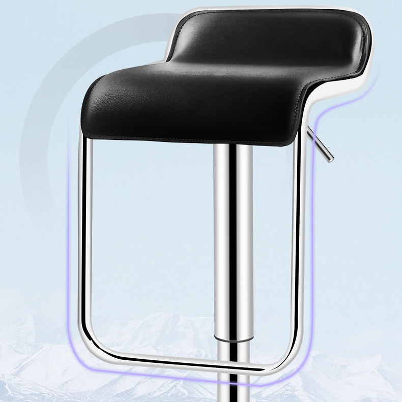 Modern Rectangular Bar Stool Footrest Indoor Adjustable Metal Counter Chair Clearhalo 'Bar Furniture' 'Bar Stools' 'bar_stools' 'furn' 'furn_bar_stools' 'furniture_bar_stools' 'Kitchen & Dining Furniture' 'kitchen&dining_furn' 'kitchen' 'kitchen_furn' Furniture' 4252520