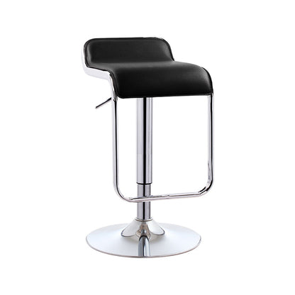 Modern Rectangular Bar Stool Footrest Indoor Adjustable Metal Counter Chair Black 1 Piece Clearhalo 'Bar Furniture' 'Bar Stools' 'bar_stools' 'furn' 'furn_bar_stools' 'furniture_bar_stools' 'Kitchen & Dining Furniture' 'kitchen&dining_furn' 'kitchen' 'kitchen_furn' Furniture' 4252525