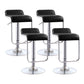 Modern Rectangular Bar Stool Footrest Indoor Adjustable Metal Counter Chair Black 4 Piece Set Clearhalo 'Bar Furniture' 'Bar Stools' 'bar_stools' 'furn' 'furn_bar_stools' 'furniture_bar_stools' 'Kitchen & Dining Furniture' 'kitchen&dining_furn' 'kitchen' 'kitchen_furn' Furniture' 4252527