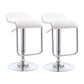 Modern Rectangular Bar Stool Footrest Indoor Adjustable Metal Counter Chair White 2 Piece Set Clearhalo 'Bar Furniture' 'Bar Stools' 'bar_stools' 'furn' 'furn_bar_stools' 'furniture_bar_stools' 'Kitchen & Dining Furniture' 'kitchen&dining_furn' 'kitchen' 'kitchen_furn' Furniture' 4252535