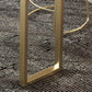 Wood Top Cocktail Bar Table Nordic Gold Frame Bar Height Table for Dining Room Clearhalo 'Bar Furniture' 'Bar Tables' 'bar_tables' 'furn' 'furn_bar_tables' 'Furniture' 'furniture_bar_tables' 'Kitchen & Dining Furniture' 'kitchen&dining_furn' 'kitchen' 4257787
