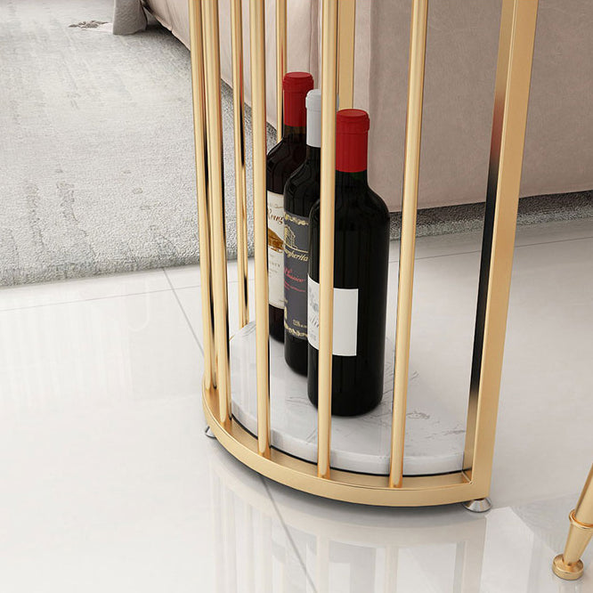 Glam Style Cocktail Bar Table 42-inch Height Metal Base Bar Height Storage Table Clearhalo 'Bar Furniture' 'Bar Tables' 'bar_tables' 'furn' 'furn_bar_tables' 'Furniture' 'furniture_bar_tables' 'Kitchen & Dining Furniture' 'kitchen&dining_furn' 'kitchen' 4257820