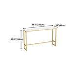 Glam Style Marble Cocktail Bar Table 42-inch Height Metal Base Bar Table Clearhalo 'Bar Furniture' 'Bar Tables' 'bar_tables' 'furn' 'furn_bar_tables' 'Furniture' 'furniture_bar_tables' 'Kitchen & Dining Furniture' 'kitchen&dining_furn' 'kitchen' 4257857