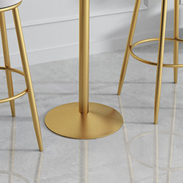 42-inch Height Cocktail Bar Table Modern Metal Base Bar Height Storage Table Clearhalo 'Bar Furniture' 'Bar Tables' 'bar_tables' 'furn' 'furn_bar_tables' 'Furniture' 'furniture_bar_tables' 'Kitchen & Dining Furniture' 'kitchen&dining_furn' 'kitchen' 4257901