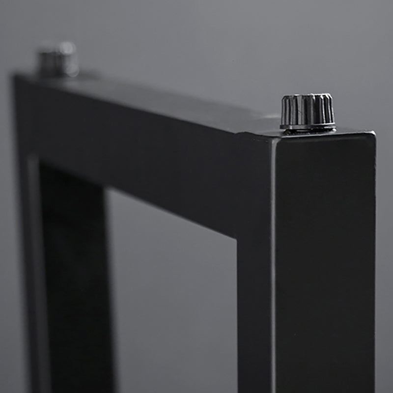 Rectangle Wood Top Counter Table Metal Black Legs 42-inch Height Industrial Bar Table Clearhalo 'Bar Furniture' 'Bar Tables' 'bar_tables' 'furn' 'furn_bar_tables' 'Furniture' 'furniture_bar_tables' 'Kitchen & Dining Furniture' 'kitchen&dining_furn' 'kitchen' 4257961