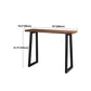 Rectangle Wood Top Counter Table Metal Black Legs 42-inch Height Industrial Bar Table Clearhalo 'Bar Furniture' 'Bar Tables' 'bar_tables' 'furn' 'furn_bar_tables' 'Furniture' 'furniture_bar_tables' 'Kitchen & Dining Furniture' 'kitchen&dining_furn' 'kitchen' 4257971