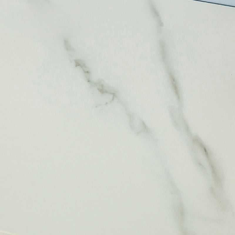 Glam White Stone Bar Dining Table Gold Double Pedestal Bistro Table with Shelve Clearhalo 'Bar Furniture' 'Bar Tables' 'bar_tables' 'furn' 'furn_bar_tables' 'Furniture' 'furniture_bar_tables' 'Kitchen & Dining Furniture' 'kitchen&dining_furn' 'kitchen' 4258063