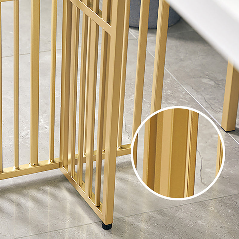 White Wood Top Counter Table Metal Base with 42 Inch Height Bar Table Clearhalo 'Bar Furniture' 'Bar Tables' 'bar_tables' 'furn' 'furn_bar_tables' 'Furniture' 'furniture_bar_tables' 'Kitchen & Dining Furniture' 'kitchen&dining_furn' 'kitchen' 4258084