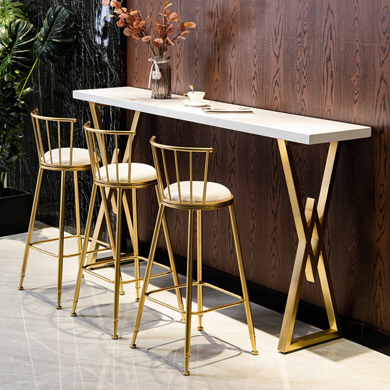 Nordic White Wood Bar Table 42-inch Height Pub Table for Kitchen Living Room Clearhalo 'Bar Furniture' 'Bar Tables' 'bar_tables' 'furn' 'furn_bar_tables' 'Furniture' 'furniture_bar_tables' 'Kitchen & Dining Furniture' 'kitchen&dining_furn' 'kitchen' 4258093