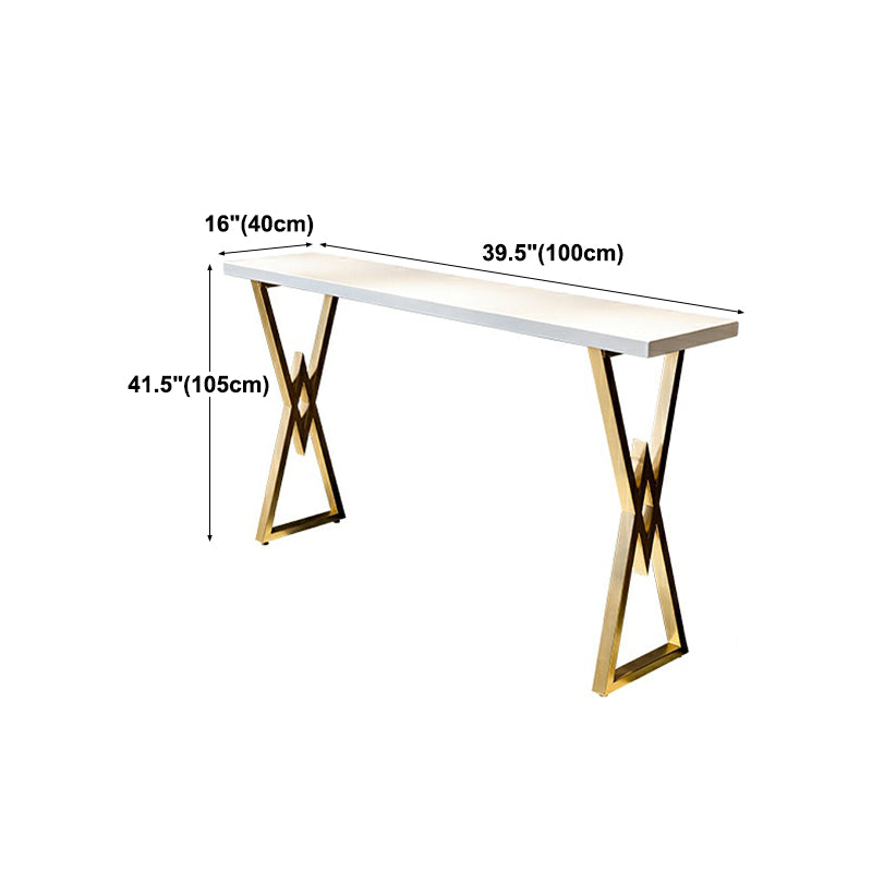 Nordic White Wood Bar Table 42-inch Height Pub Table for Kitchen Living Room Clearhalo 'Bar Furniture' 'Bar Tables' 'bar_tables' 'furn' 'furn_bar_tables' 'Furniture' 'furniture_bar_tables' 'Kitchen & Dining Furniture' 'kitchen&dining_furn' 'kitchen' 4258107