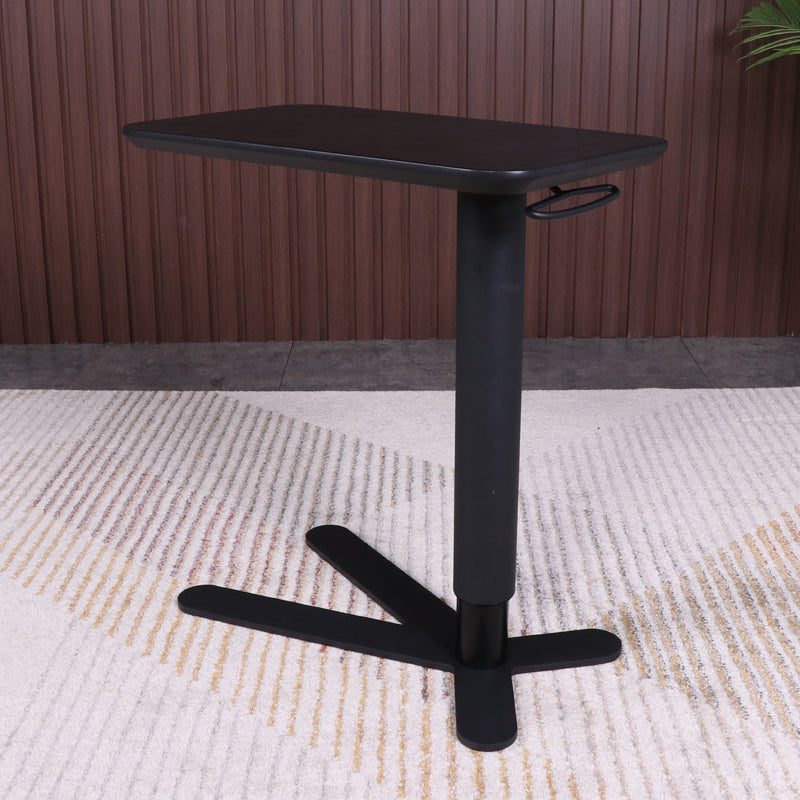 Industrial Metal Bar Table 23"x13" Rectangle Top Indoor Adjustable Height Bistro Table Clearhalo 'Bar Furniture' 'Bar Tables' 'bar_tables' 'furn' 'furn_bar_tables' 'Furniture' 'furniture_bar_tables' 'Kitchen & Dining Furniture' 'kitchen&dining_furn' 'kitchen' 4258112