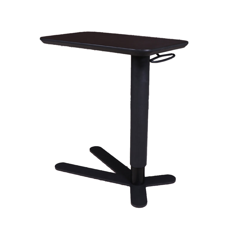 Industrial Metal Bar Table 23"x13" Rectangle Top Indoor Adjustable Height Bistro Table 23.6"L x 13.8"W x 28.7"H Black Without Chairs Clearhalo 'Bar Furniture' 'Bar Tables' 'bar_tables' 'furn' 'furn_bar_tables' 'Furniture' 'furniture_bar_tables' 'Kitchen & Dining Furniture' 'kitchen&dining_furn' 'kitchen' 4258113