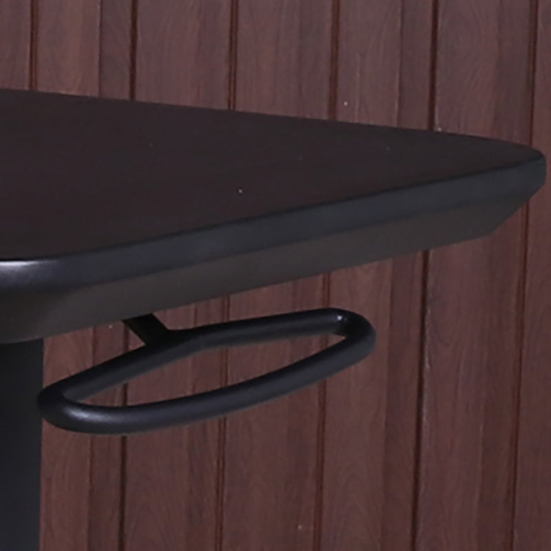 Industrial Metal Bar Table 23"x13" Rectangle Top Indoor Adjustable Height Bistro Table Clearhalo 'Bar Furniture' 'Bar Tables' 'bar_tables' 'furn' 'furn_bar_tables' 'Furniture' 'furniture_bar_tables' 'Kitchen & Dining Furniture' 'kitchen&dining_furn' 'kitchen' 4258118